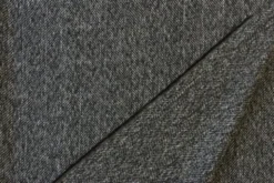 Mantelstof - Fishbone Black/Dark Grey