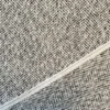 Mantelstof - Fishbone White/Light Grey