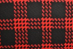 Mantelstof - Spicy Red and Black Squares