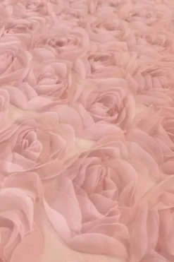 Mesh - Bridal Roses - Old Pink
