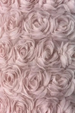 Mesh - Bridal Roses - Old Pink