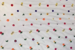 Mesh - Embroidery Colorfull Flowers