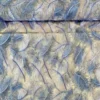 Mesh - Embroidery Feathers - Blue/White
