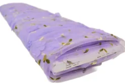 Mesh - Embroidery Floral - Lavender 08