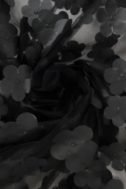 Mesh Flower - Black 03