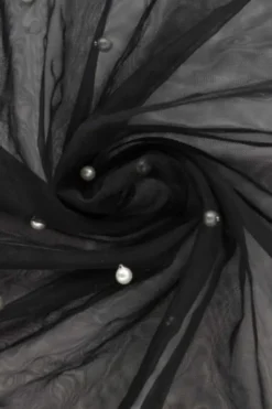 Mesh Pearls - Zwart - 03