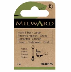 Milward - Broek- en rokhaken maat L - Nikkel