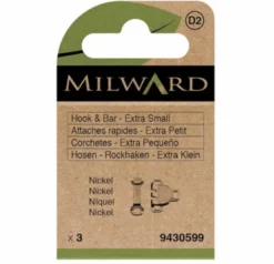Milward - Broek- en rokhaken maat XS - Nikkel