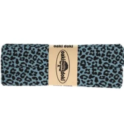 Oaki Doki Biaisband Tricot - Leopard - Lavender/Blue