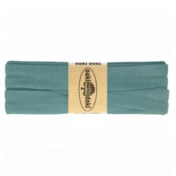 Oaki Doki Tricot Biaisband - Donker Vintage Blauw 245
