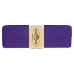Oaki Doki Tricot Biaisband - Donker Paars 947