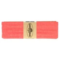 Oaki Doki Tricot Biaisband - Gemeleerd Neon Roze 953