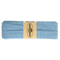 Oaki Doki Tricot Biaisband - Melange Blauw 060