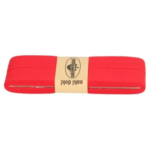 Oaki Doki Tricot Biaisband - Rood 620