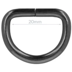 Opry D-Ring - Dark Silver - 20mm
