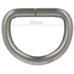 Opry D-Ring - Mat Nikkel - 20mm