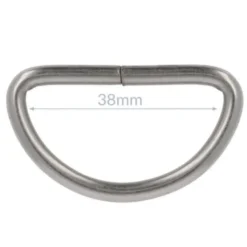 Opry D-Ring - Mat Nikkel - 38mm