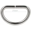Opry D-ring - Nikkel-25mm