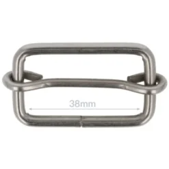 Opry Gesp met Schuif - Mat Silver - 38 mm