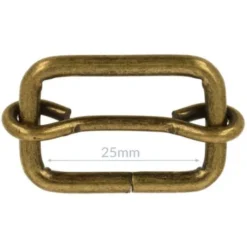 Opry Gesp met schuif - Old Gold - 25mm