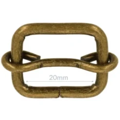 Opry Gesp met Schuif - Old Gold - 20mm