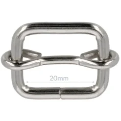 Opry Gesp met Schuif - Silver - 20mm