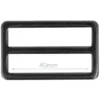 Opry Gesp Plat - Dark Silver - 40mm