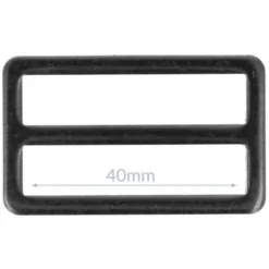Opry Gesp Plat - Dark Silver - 40mm