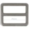 Opry Gesp Plat - Mat Silver - 25mm