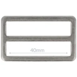 Opry Gesp Plat - Mat Silver - 40mm