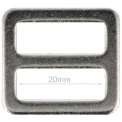 Opry Gesp Plat - Silver - 20mm