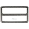 Opry Gesp Plat - Silver - 40mm