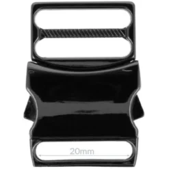Opry Klikgesp - Dark Silver - 20mm