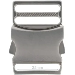 Opry Klikgesp - Mat Silver - 25mm