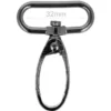 Opry - Musketonhaak - Dark Silver - 32mm