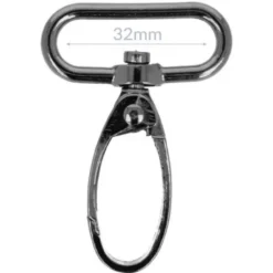 Opry - Musketonhaak - Dark Silver - 32mm