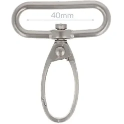 Opry - Musketonhaak - Mat Silver - 40mm