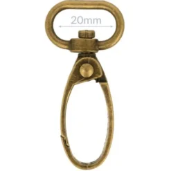 Opry Musketonhaak - Old Gold - 20mm