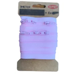 Opry Spiraal Rits 3m - Light Pink