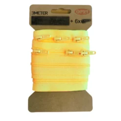Opry Spiraal Rits 3m - Yellow