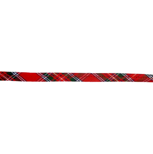 Paspelband Ruit - Red/Green/White