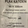 Plak Katoen - Zwart