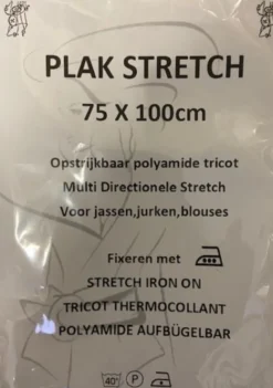 Plak Stretch - 75x100cm Wit