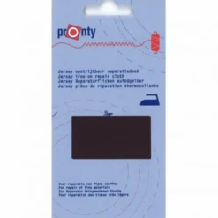 Pronty Reparatiedoek Jersey Opstrijkbaar - Black