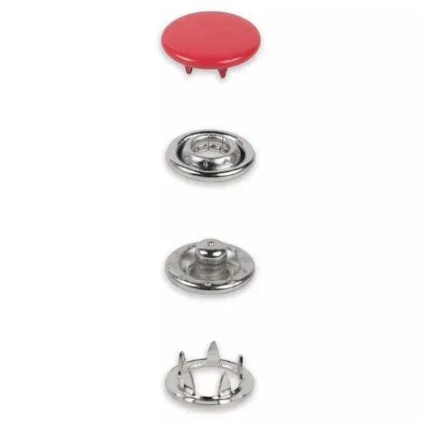 Prym - Gekleurde Jersey drukknopen 12mm - Red
