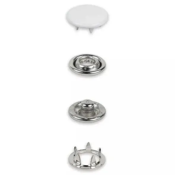 Prym - Gekleurde Jersey drukknopen 12mm - White