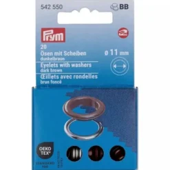 Prym - Gekleurde Nestelringen 11mm - Brown