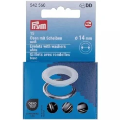 Prym - Gekleurde Nestelringen 14mm - White