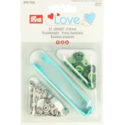 Prym Love - Jersey Drukknopen - Groen/Lime