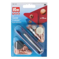 Prym - Naaivrijdrukknoop Anorak Rose - 15mm